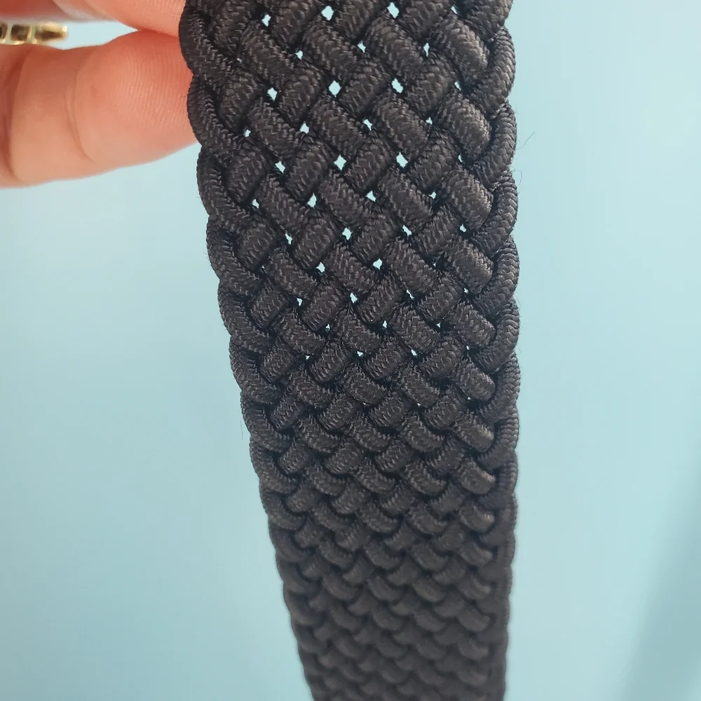 Hand made in America navy belt 34